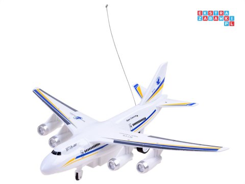 Samolot pasażerski zdalnie sterowany na pilota jeździ świeci RC0574