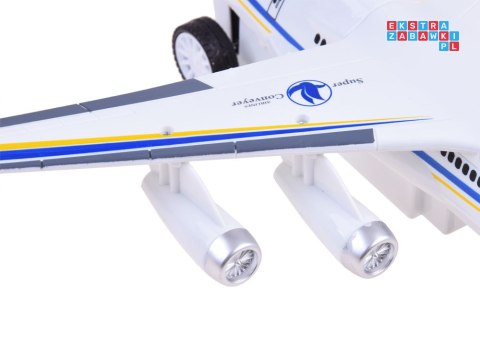 Samolot pasażerski zdalnie sterowany na pilota jeździ świeci RC0574