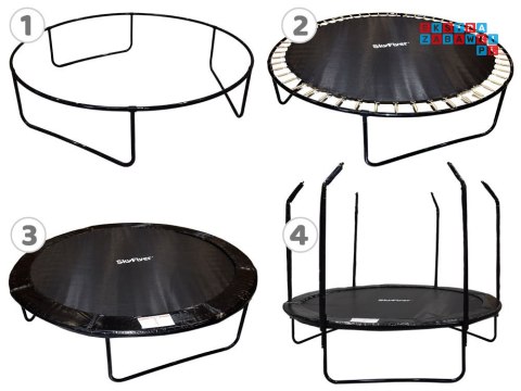 Trampolina ogrodowa SkyFlyer + drabinka 10FT 304cm