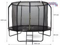 Trampolina ogrodowa SkyFlyer + drabinka 10FT 304cm