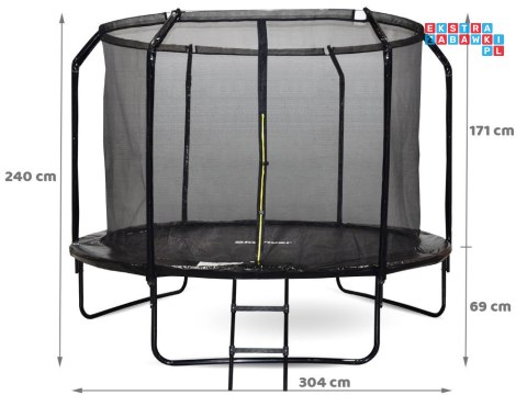 Trampolina ogrodowa SkyFlyer + drabinka 10FT 304cm