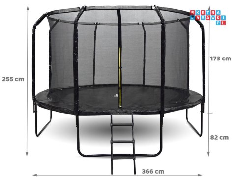 Trampolina ogrodowa SkyFlyer + drabinka 12FT 366cm