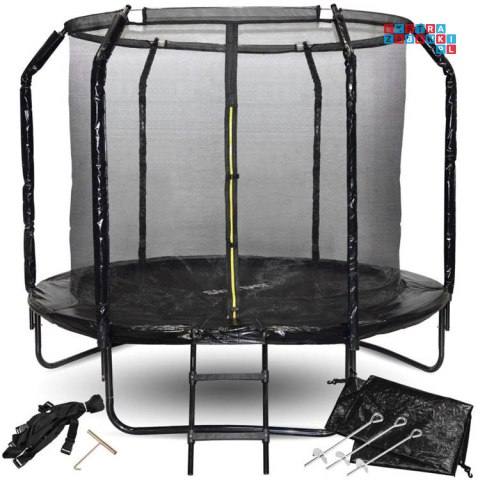 Trampolina ogrodowa SkyFlyer + drabinka 8FT 244cm