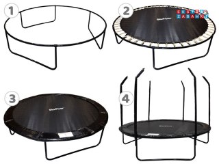 Trampolina ogrodowa SkyFlyer + drabinka 8FT 244cm