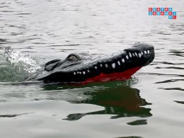 [RC0576 CZ] Zdalnie sterowana łódka krokodyl 2w1 na pilota