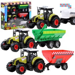 Zestaw 3 x Traktor + przyczepa dla farmera ZA3908