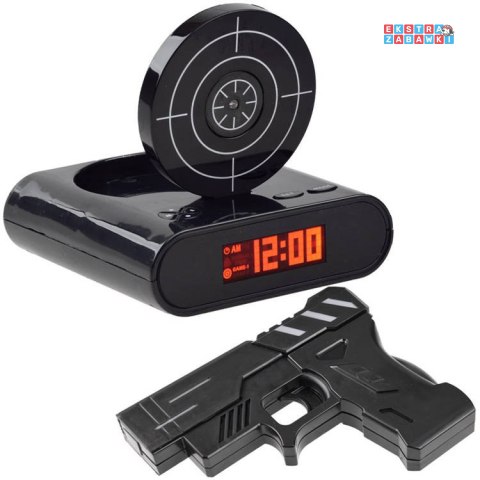 [ZA2486 CY] Budzik z pistoletem zegar z tarczą gra