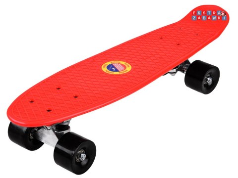 [SP0575 CZ] Deskorolka fiszka dla dzieci do 50kg czerwona