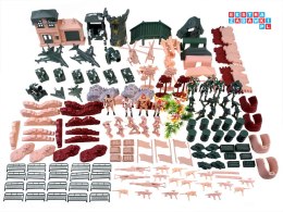 [ZA4364] Duża Baza wojskowa Żołnierzyki zestaw 200 EL.