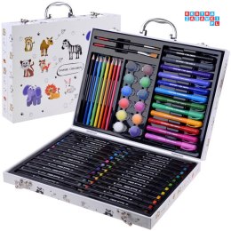 [AP0001] Duży zestaw do malowania w walizce zestaw artystyczny zwierzątka