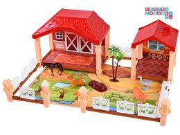 [ZA4291] Duży zestaw farma pastwisko zwierzęta 2w1