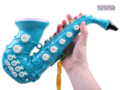 [IN0155 NI] Interaktywny saksofon melodie dźwięki Instrument dla dzieci