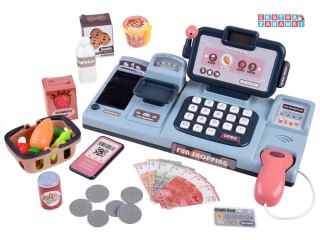 [ZA4147 Kasa fiskalna dla dzieci skaner waga smartfon koszyk zabawa w sklep