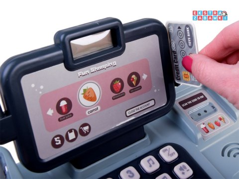[ZA4147 Kasa fiskalna dla dzieci skaner waga smartfon koszyk zabawa w sklep