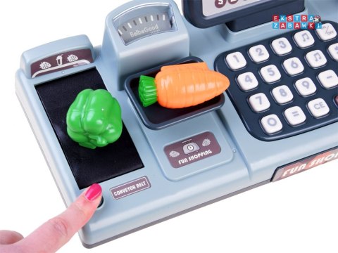 [ZA4147 Kasa fiskalna dla dzieci skaner waga smartfon koszyk zabawa w sklep