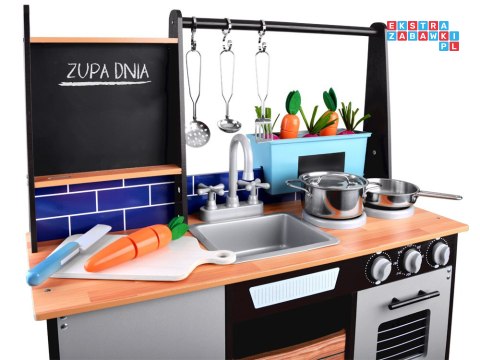 Loft Kuchnia drewniana dla dzieci lodówka ZA4129