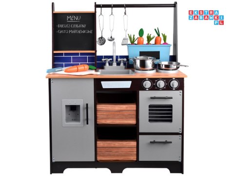 Loft Kuchnia drewniana dla dzieci lodówka ZA4129