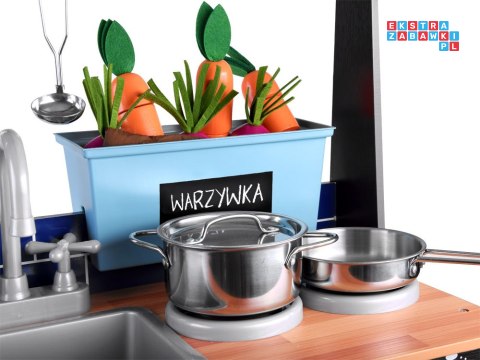 Loft Kuchnia drewniana dla dzieci lodówka ZA4129