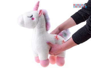 [ZA4403 BI] Magiczny pluszowy jednorożec pluszak 48cm