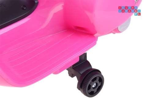 [PA0238] Motorek Skuter VESPA na akumulator 6V/4.5Ah - różowy