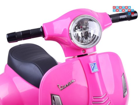 [PA0238] Motorek Skuter VESPA na akumulator 6V/4.5Ah - różowy