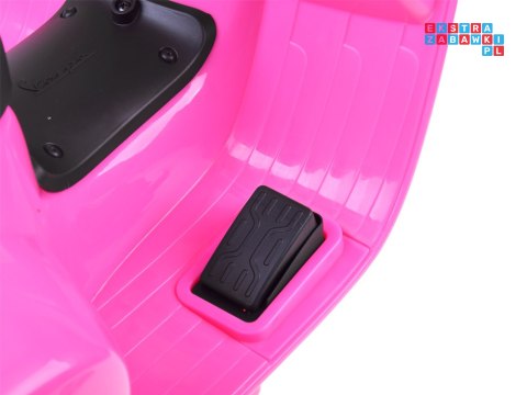 [PA0238] Motorek Skuter VESPA na akumulator 6V/4.5Ah - różowy