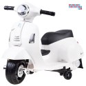 [PA0238] Motorek Skuter VESPA na akumulator 6V/4.5Ah - biały