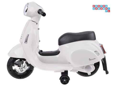 [PA0238] Motorek Skuter VESPA na akumulator 6V/4.5Ah - biały