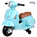 [PA0238] Motorek Skuter VESPA na akumulator 6V/4.5Ah - niebieski