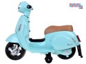[PA0238] Motorek Skuter VESPA na akumulator 6V/4.5Ah - niebieski