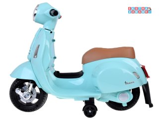 Błękitny Motorek Skuter VESPA na akumulator - 6V/4.5Ah - [PA0238]