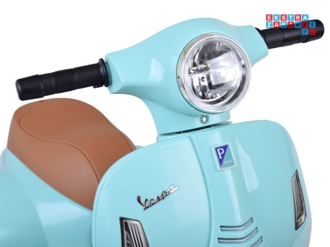 [PA0238] Motorek Skuter VESPA na akumulator 6V/4.5Ah - niebieski