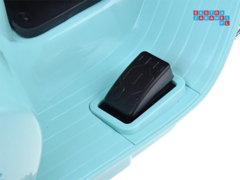 [PA0238] Motorek Skuter VESPA na akumulator 6V/4.5Ah - niebieski