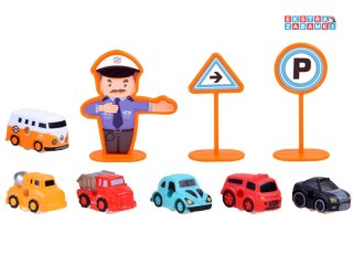 [ZA4376] Parking tor dla autek elektryczna winda 6 autek naklejki