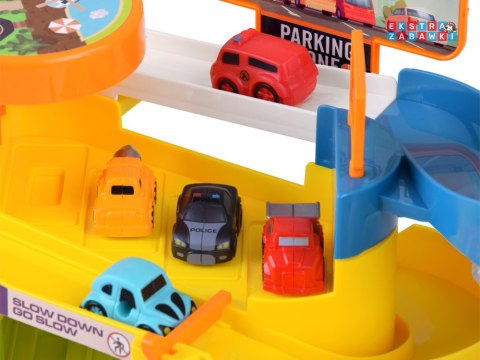 [ZA4376] Parking tor dla autek elektryczna winda 6 autek naklejki