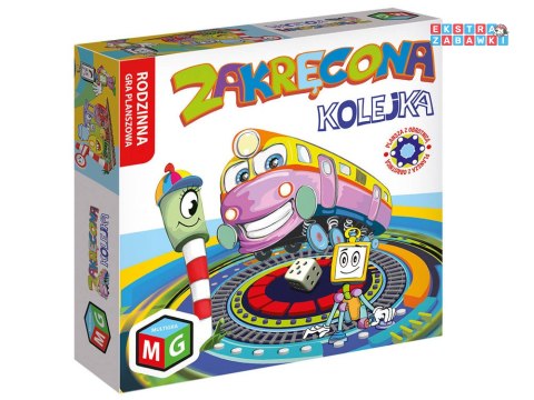 [GR0567] Rodzinna gra planszowa zakręcona kolejka