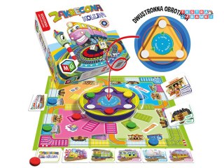 [GR0567] Rodzinna gra planszowa zakręcona kolejka
