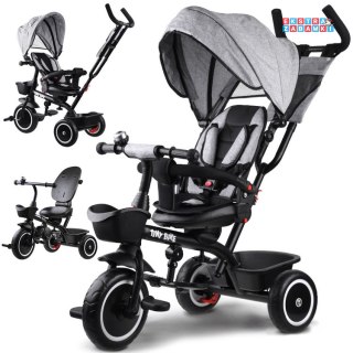 [SP0650 SZ] Rowerek dziecięcy trójkołowy Tiny Bike 3w1 z daszkiem obracany