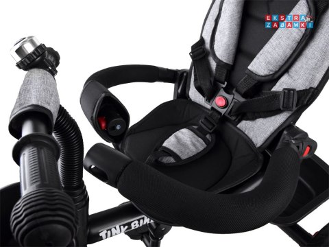 [SP0650 SZ] Rowerek dziecięcy trójkołowy Tiny Bike 3w1 z daszkiem obracany