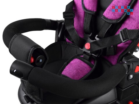 [SP0650 RO] Rowerek trójkołowy Tiny Bike 3w1 różowy z daszkiem