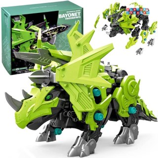 [ZA4371] Ruchomy model do złożenia mechaniczny Triceratops robot