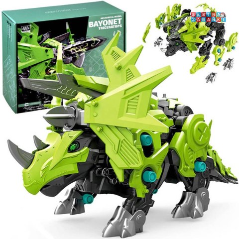 [ZA4371] Ruchomy model do złożenia mechaniczny Triceratops robot