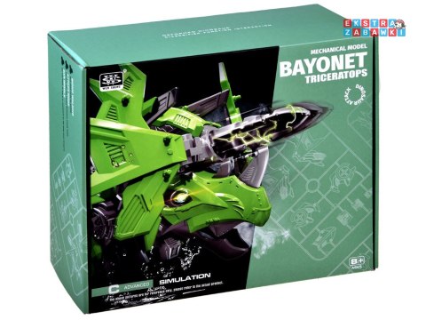 [ZA4371] Ruchomy model do złożenia mechaniczny Triceratops robot