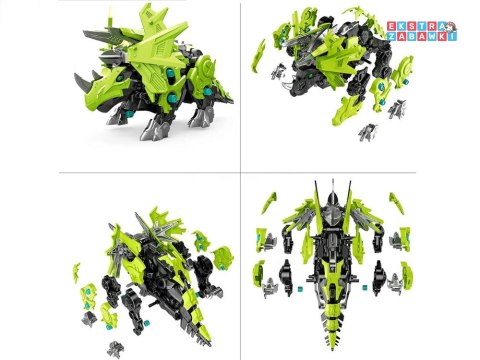 [ZA4371] Ruchomy model do złożenia mechaniczny Triceratops robot