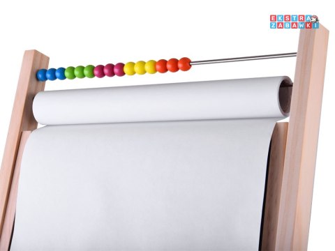 [TA0096] Tablica drewniana kredowa magnetyczna 3w1 sztaluga kreda pisaki
