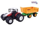 Traktor na pilota gumowe koła + przyczepa RC0601