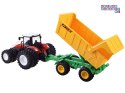Traktor na pilota gumowe koła + przyczepa RC0601