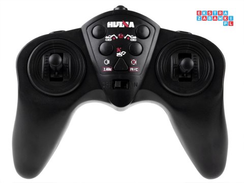 Zdalnie sterowana niebieska KOPARKA - gąsienice pilot RC0593