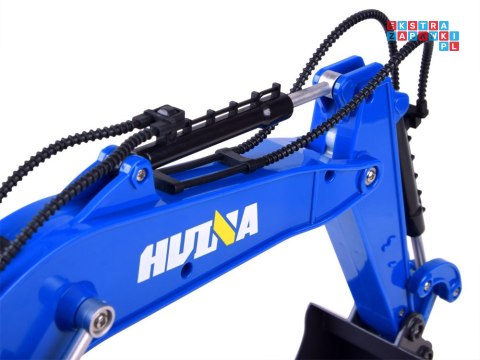 Zdalnie sterowana niebieska KOPARKA - gąsienice pilot RC0593