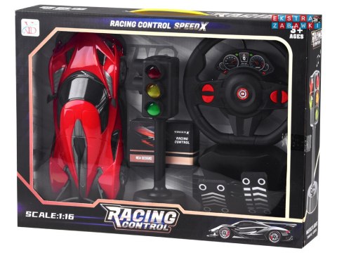 [RC0589 CZ] Zdalnie sterowane sportowe auto kierownica sygnalizacja